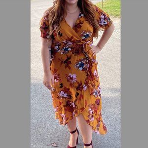 SIENNA FLORAL MIDI DRESS